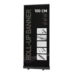 Roll-up Banner Alu Black 100cm