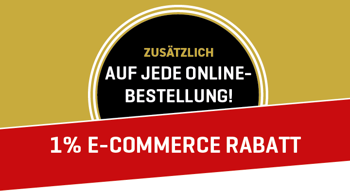 1% E-commerce Rabatt